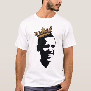 CAMISETA CORONA DE OBAMA ** NEGRO Y ORO
