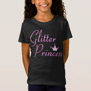 Camiseta Corona de Princesa de Purpurina Rosa Purpurina Bri