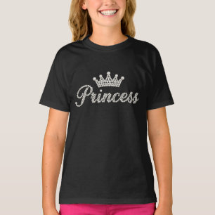 Camiseta Corona de Princesa Perla – Letra "Princesa"