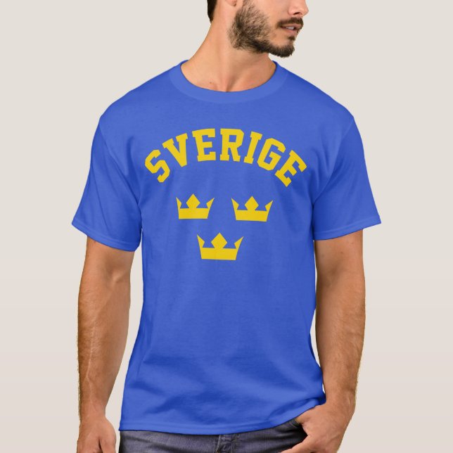 Camiseta corona del tre del sverige (Anverso)
