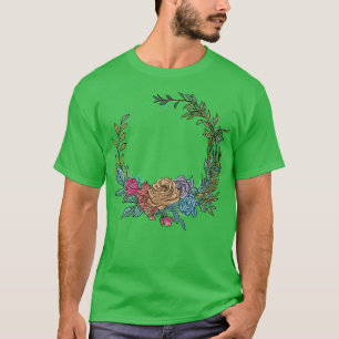 Camiseta Corona floral de boda I Ramo de novia estilo boho