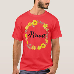 Camiseta Corona floral de despedida de soltera equipo de no
