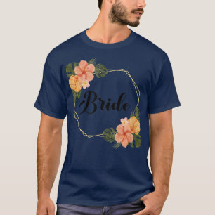 Camiseta Corona floral para despedida de soltera equipo de 