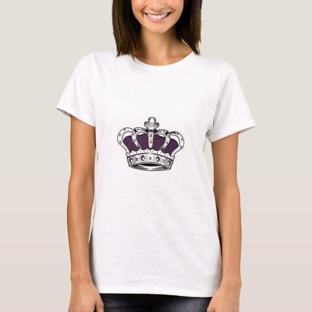 Camiseta Corona - Púrpura (Anverso)