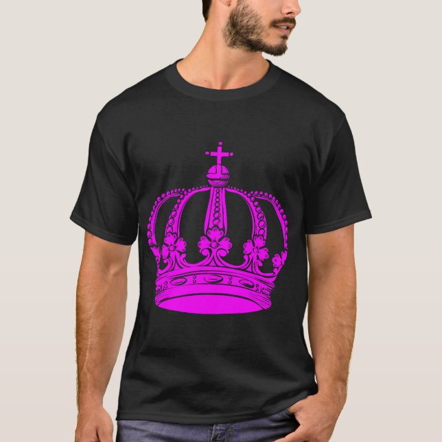 Camiseta Corona Real 02 - Magenta (Anverso)