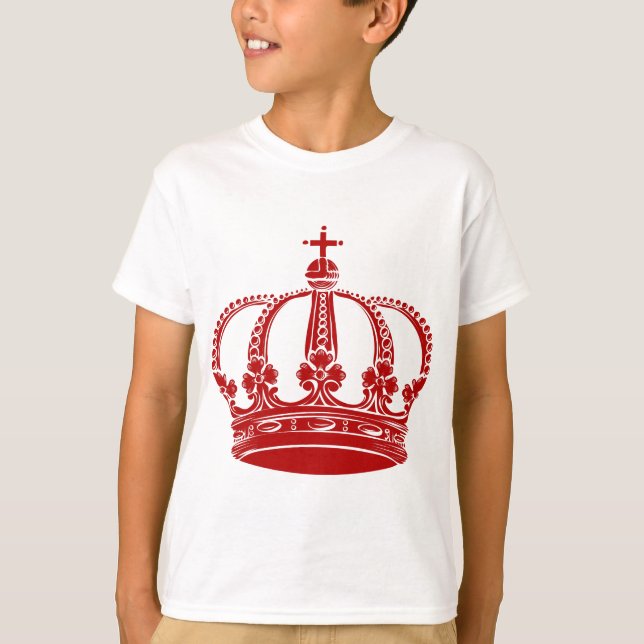 Camiseta Corona Real 02 - Rojo Ruby (Anverso)