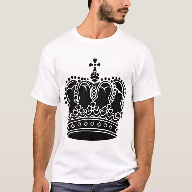 Camiseta Corona Real - Negro (Anverso)
