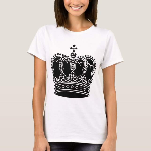 Camiseta Corona Real - Negro (Anverso)