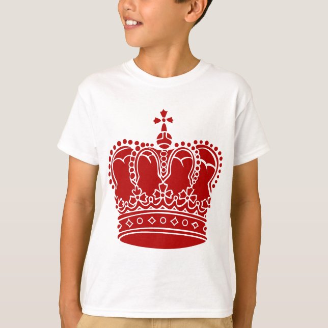 Camiseta Corona Real - Rojo Ruby (Anverso)