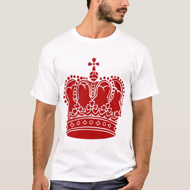 Camiseta Corona Real - Rojo Ruby (Anverso)