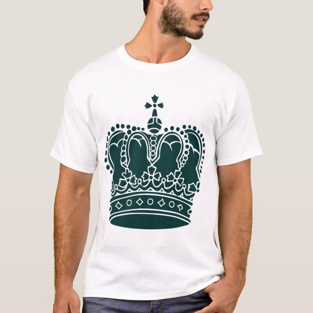 Camiseta Corona Real - Verde oscuro (Anverso)
