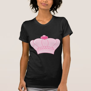 Camiseta Corona rosada con el corazón