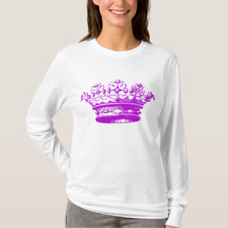 Camiseta Corona vintage - Púrpura