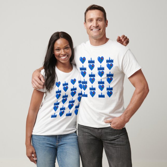 Camiseta Corona y corazón (Unisexo)