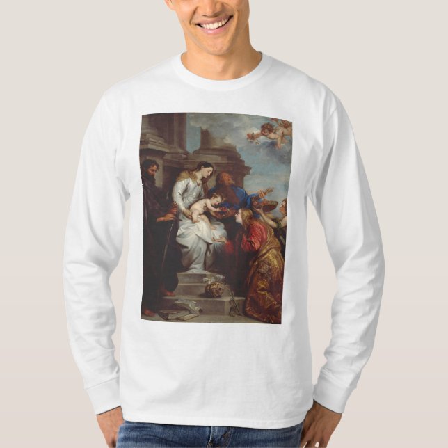Camiseta Coronación de Santa Rosalía por Anthony van Dyck (Anverso)