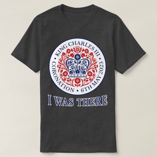 CAMISETA CORONACIÓN DEL REY CHARLES III YO ESTABA AHÍ (Diseño del anverso)