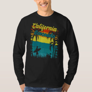 Camiseta Coronado California Beach Retro Vintage Sunset Sur