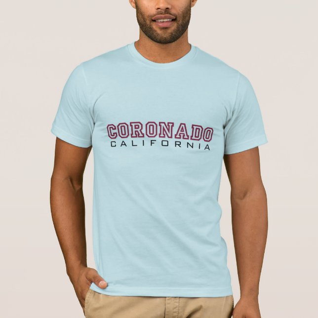 Camiseta Coronado California - letras (Anverso)