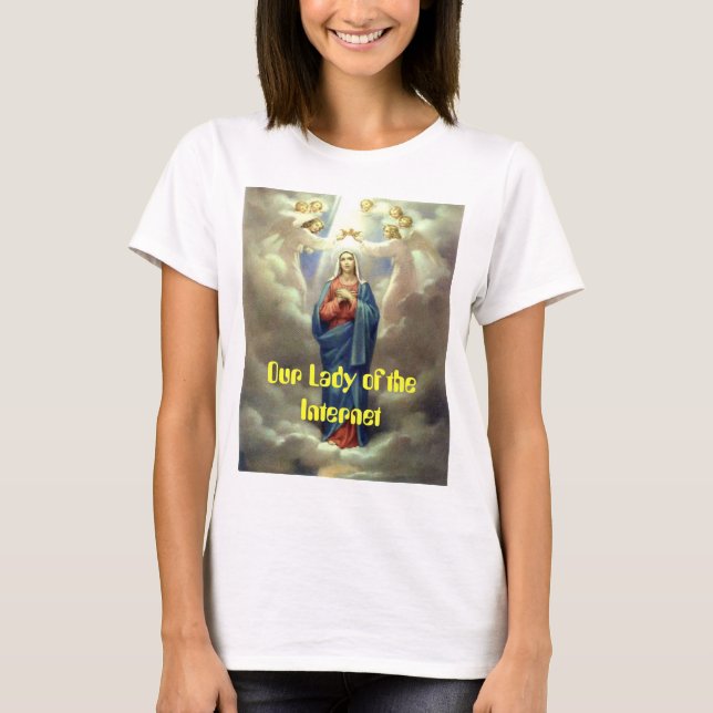 Camiseta coronar-reina-de-cielo, nuestra señora del (Anverso)