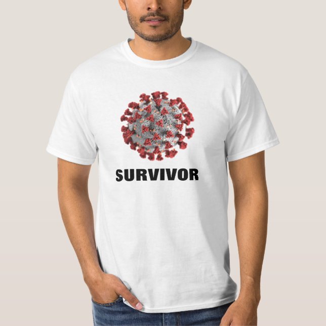 Camiseta Coronavirus / Sobreviviente COVID-19 (Anverso)
