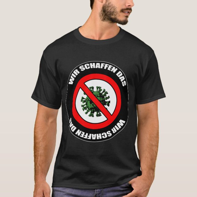 Camiseta Coronavirus - wir schaffen das (Anverso)