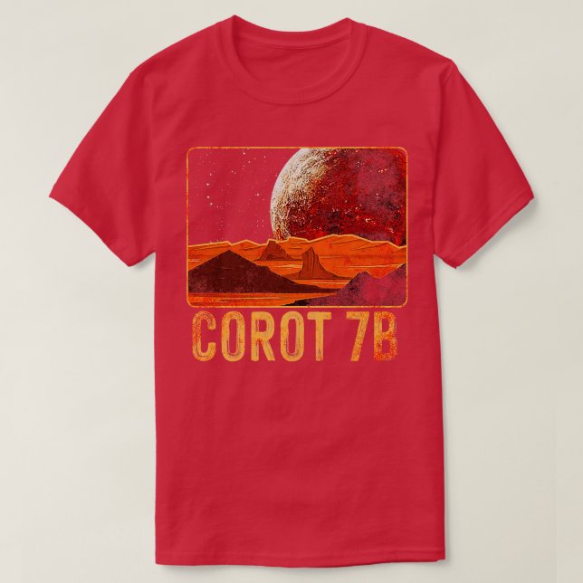 Camiseta CoRoT7b Planeta Exoplanet (Diseño del anverso)