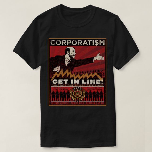 Camiseta Corporatismo (Diseño del anverso)