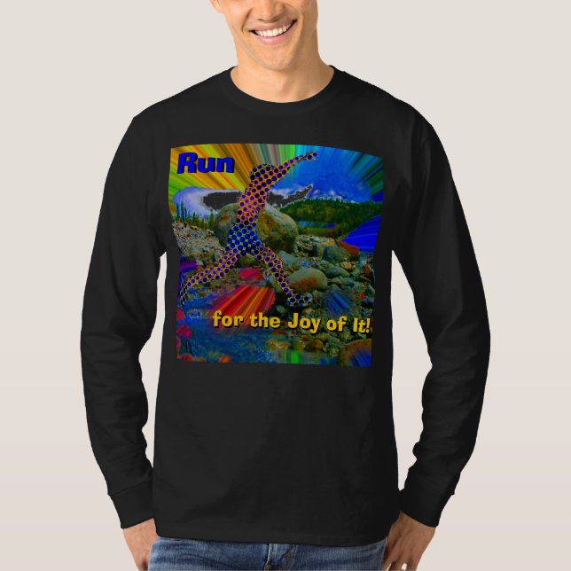 Camiseta ¡Corra para la alegría de ella! (Anverso)
