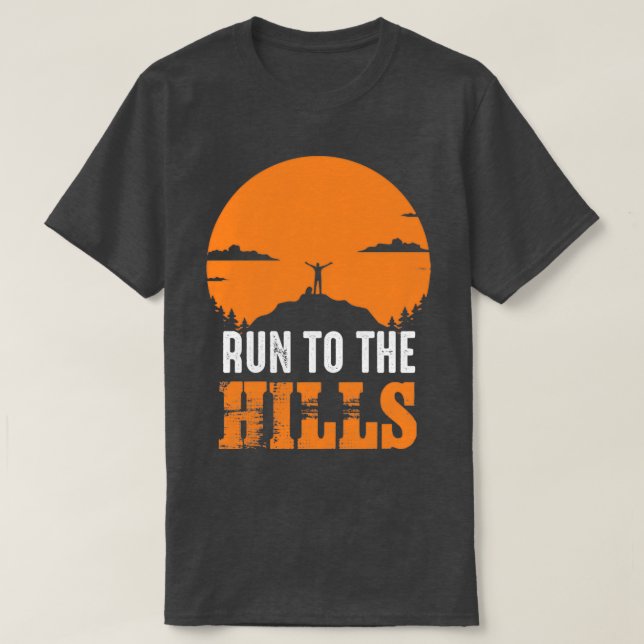 Camiseta Corre a las colinas (Diseño del anverso)