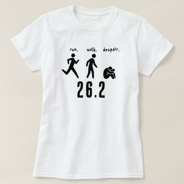 Camiseta Corre. Camina. Desesperación. (Diseño del anverso)