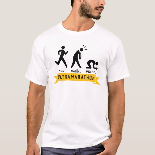 Camiseta Corre. Camina. Vómito. (Anverso)