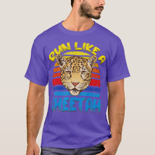 Camiseta Corre como Cheetahs El Gato Cheetah Más Rápido