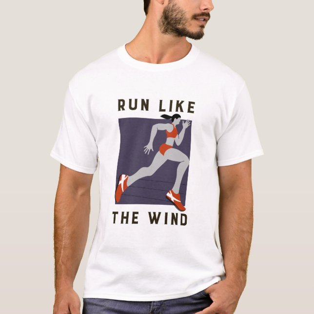 Camiseta Corre como el viento (Anverso)