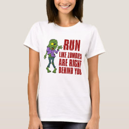 Camiseta Corre como zombis detrás de ti