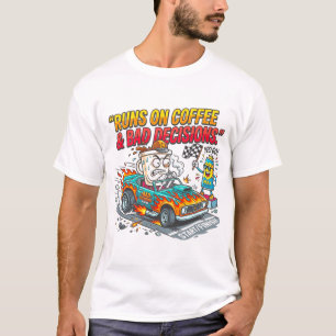 Camiseta Corre en Café cita divertida -pml fashion