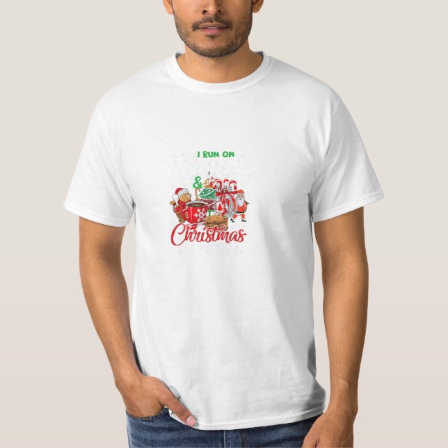Camiseta Corre En Café Y Navidades (Anverso)