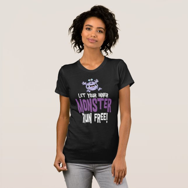 Camiseta Corre libre monstruo (Anverso completo)