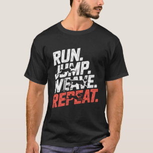 Camiseta Corre. Salta. Tejido. Repite.