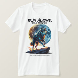 Camiseta Corre solo. Regla para siempre - Legendario diseño