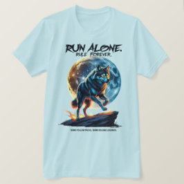 Camiseta Corre solo. Regla para siempre - Legendario diseño
