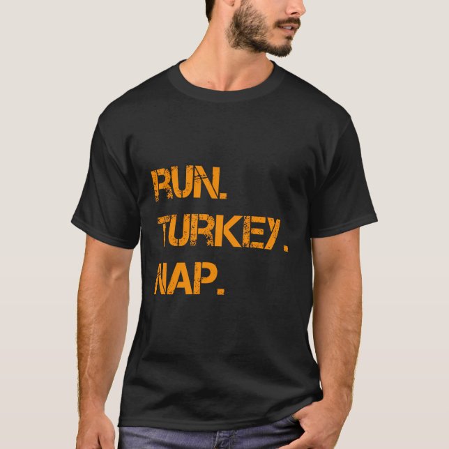 Camiseta Corre Turquía Nap Acción de Gracias Trote Turco (Anverso)
