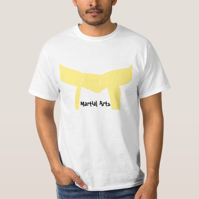 Camiseta Correa amarilla de los artes marciales (Anverso)