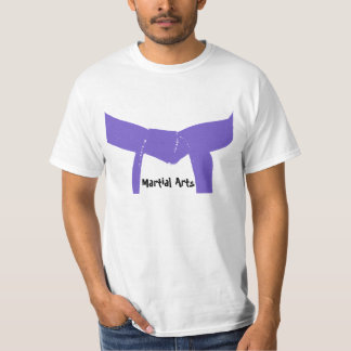 Camiseta Correa de la púrpura de los artes marciales