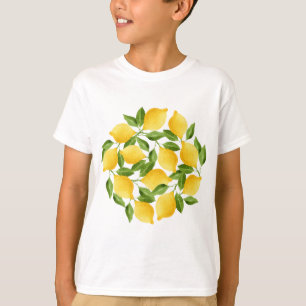 Camiseta Correa de limones acuarelas