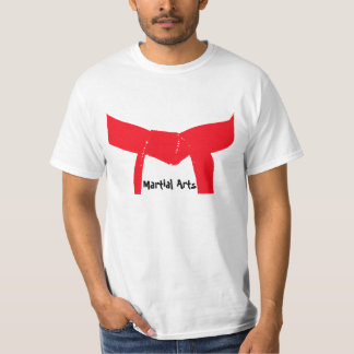 Camiseta Correa del rojo de los artes marciales