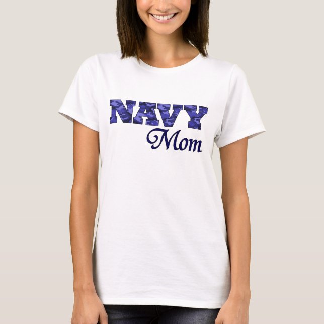 Camiseta correa del speghetti del navymom (Anverso)