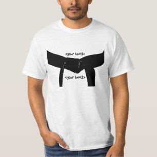 Camiseta Correa negra de los artes marciales