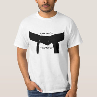 Camiseta Correa negra de los artes marciales