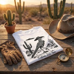 Camiseta Correcaminos Antiguo Ovni Desierto Occidental Pája