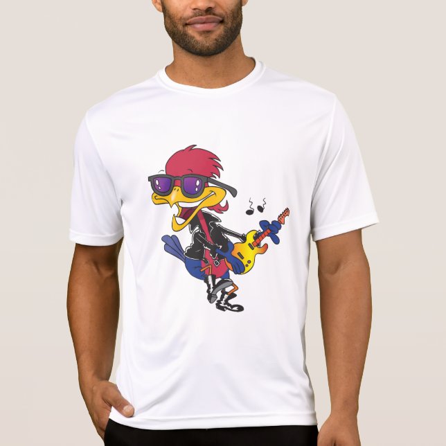Camiseta Correcaminos Rockstar Tocando Guitarra (Anverso)